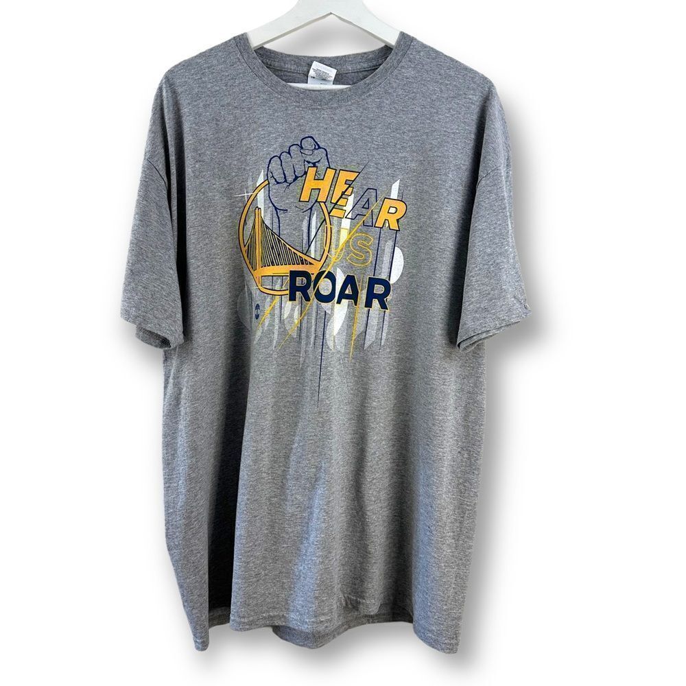 Warriors Hear Us Roar Chase Center graphic T size XL‎